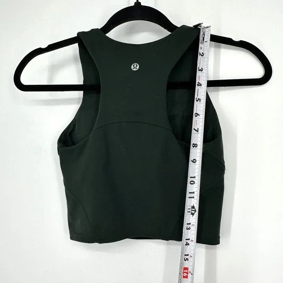 Lululemon Invigorate Training Tank Top Sports Bra Rainforest Dark Green W1CZ3S‎ - Picture 7 of 7